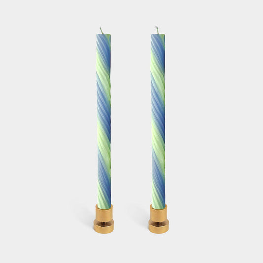 54 Celsius - Rope Candles - Lav. & Green (2 Pack) - 11" Vibrant Tapers