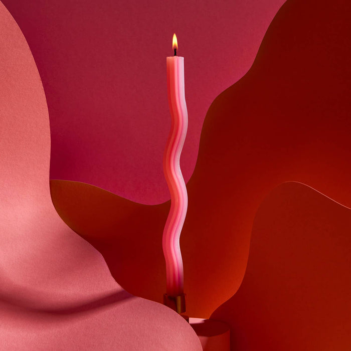 54 Celsius - Wiggle Candles - Orange (2 Pack) - 11" Vibrant Taper Candles