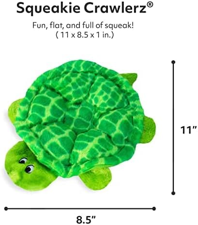 6-Squeaker Plush Dog Toy - Slowpoke The Turtle Dog Toys Pet Clever
