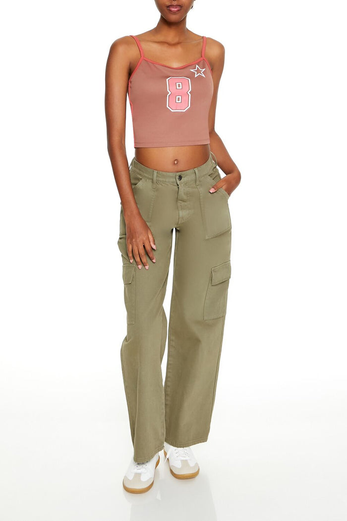 8 Star Graphic Cropped Cami