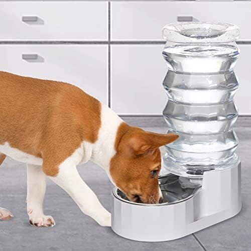 8L Pet Waterer Gravity Stainless Steel Water Dispenser Dog Bowls & Feeders Pet Clever
