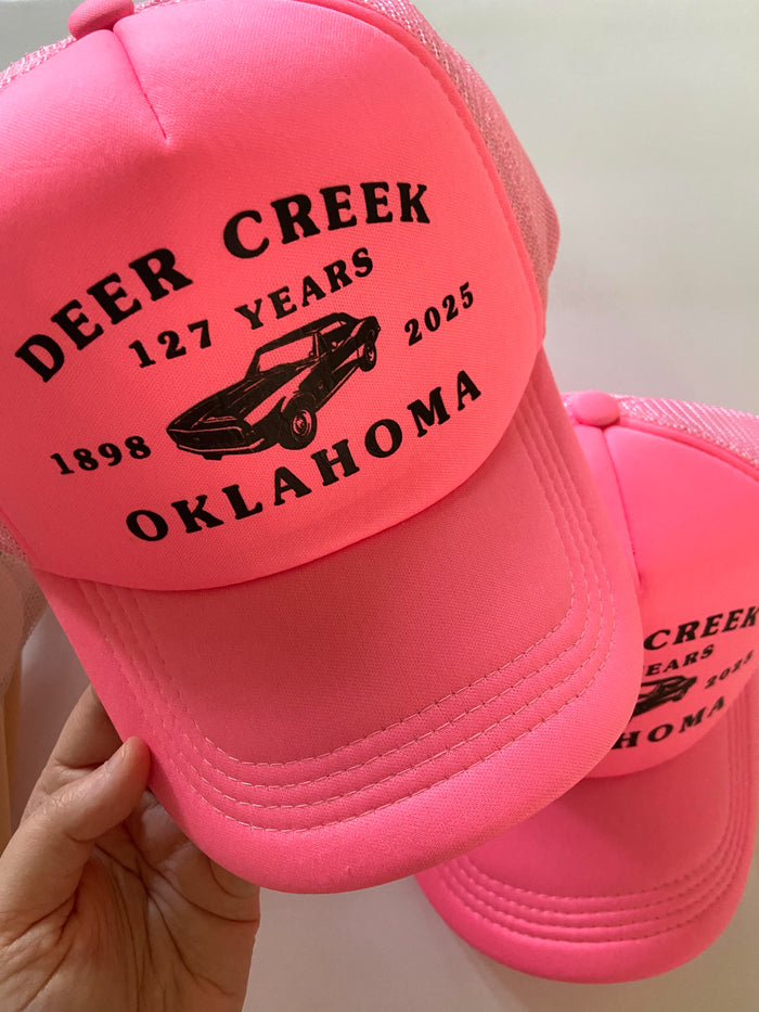 Deer Creek 127 Years Muscle Car Retro Trucker Hat - Deer Creek Mercantile