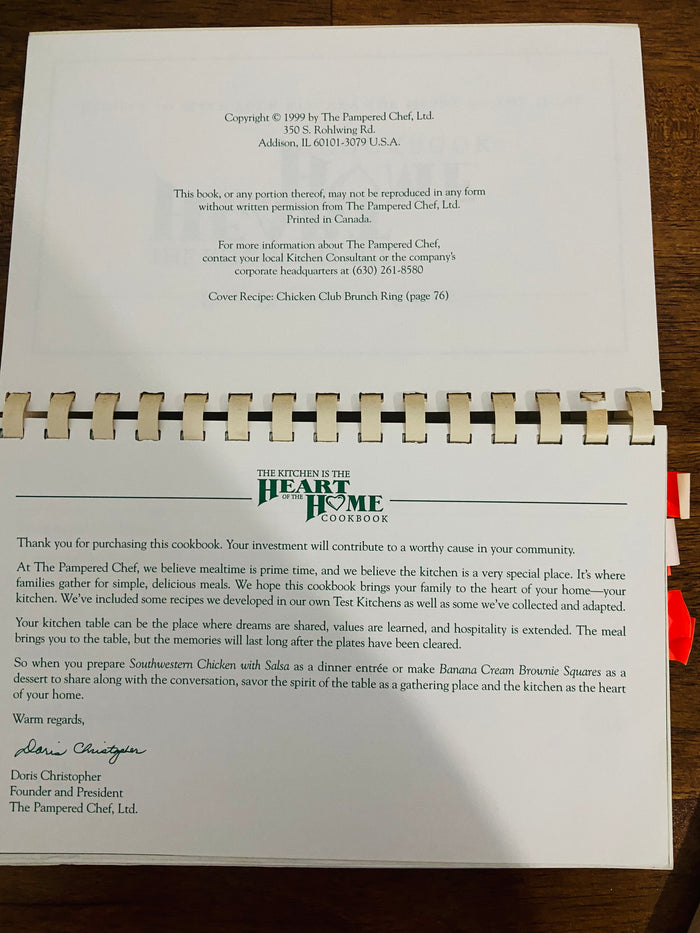 Vintage The Pampered Chef Cookbook - Deer Creek Mercantile