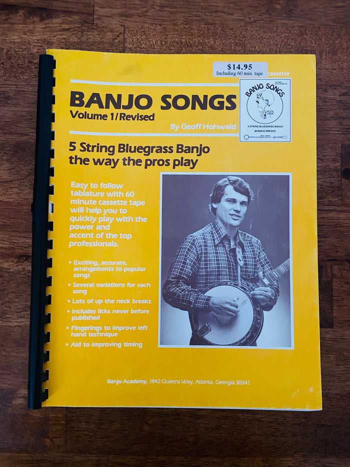 Vintage Geoff Hohwald Banjo Songs Book - Deer Creek Mercantile
