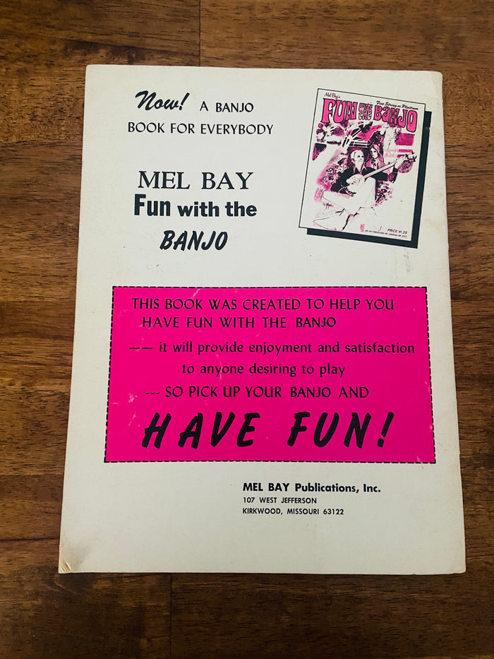 Vintage 5 String Banjo Chords Book - Deer Creek Mercantile