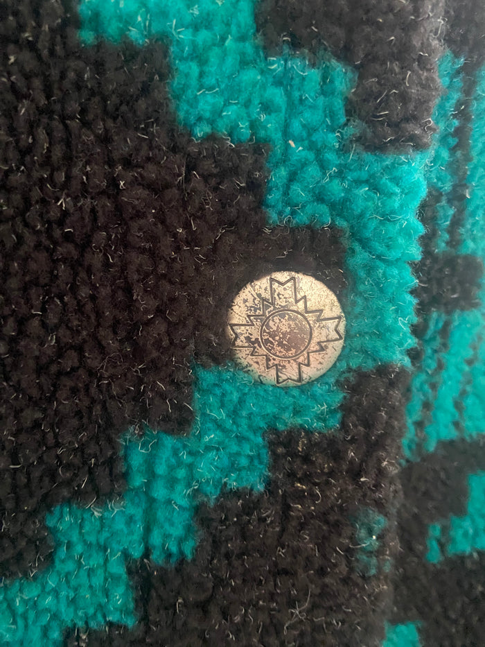 Vintage Southwest Western Vest *Turquoise Size Large - Deer Creek Mercantile