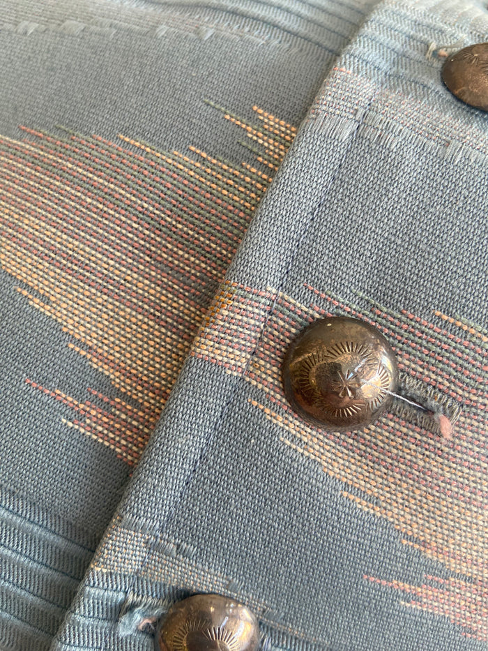 Vintage Men's Southwest Western Vest *Blue - Deer Creek Mercantile