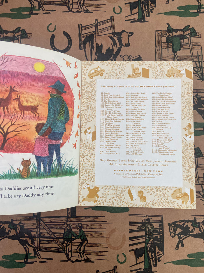 Vintage Little Golden Book - Animal Daddies And My Daddy - Deer Creek Mercantile