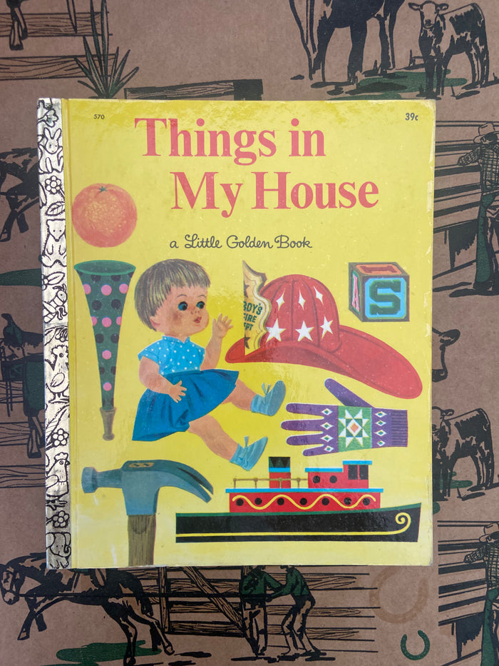 Vintage Little Golden Book - Things In My House - Deer Creek Mercantile