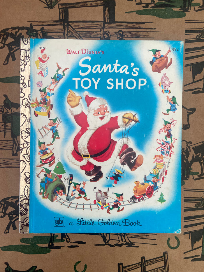 Vintage Little Golden Book - Santa's Toy Shop - Deer Creek Mercantile