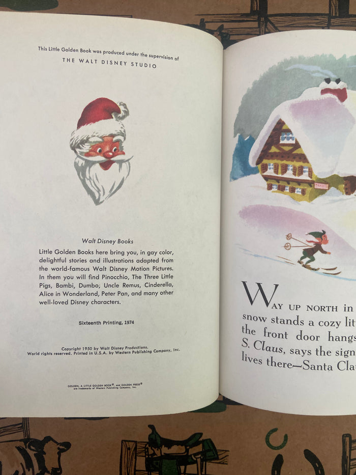 Vintage Little Golden Book - Santa's Toy Shop - Deer Creek Mercantile