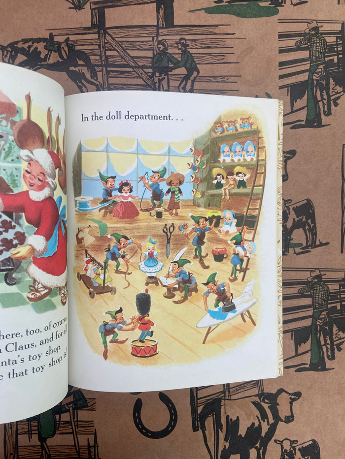 Vintage Little Golden Book - Santa's Toy Shop - Deer Creek Mercantile