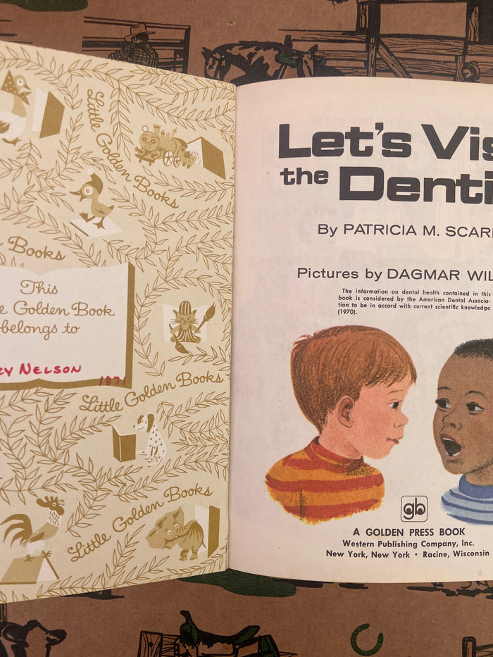 Vintage Little Golden Book - Let's Visit The Dentist - Deer Creek Mercantile