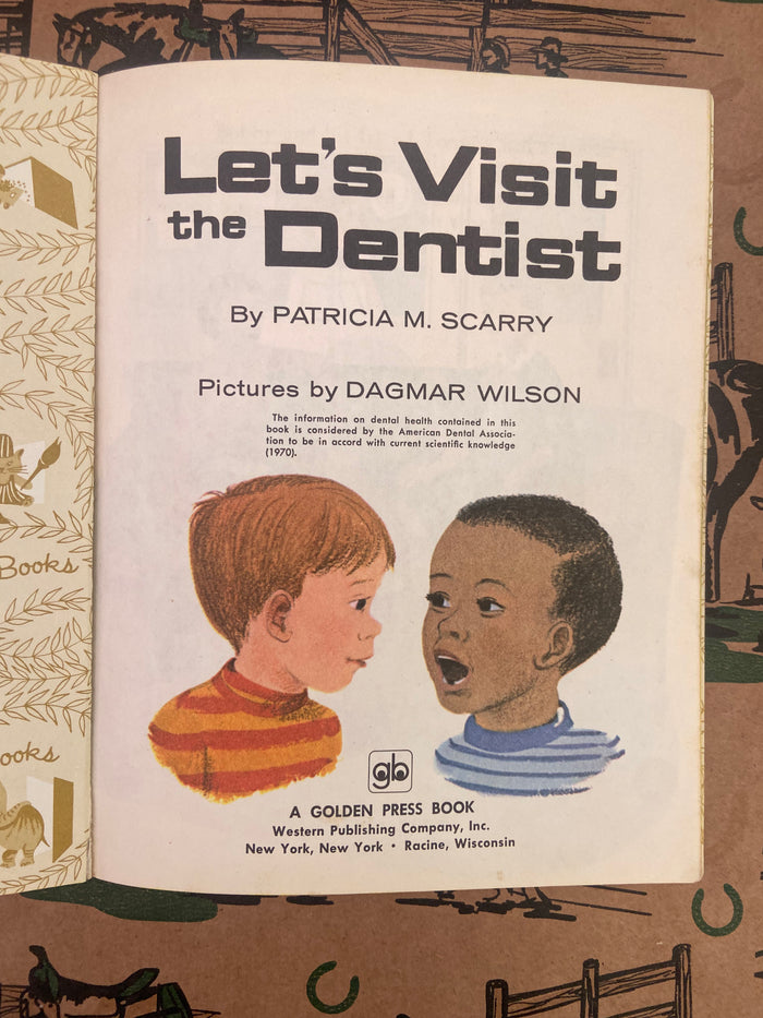 Vintage Little Golden Book - Let's Visit The Dentist - Deer Creek Mercantile