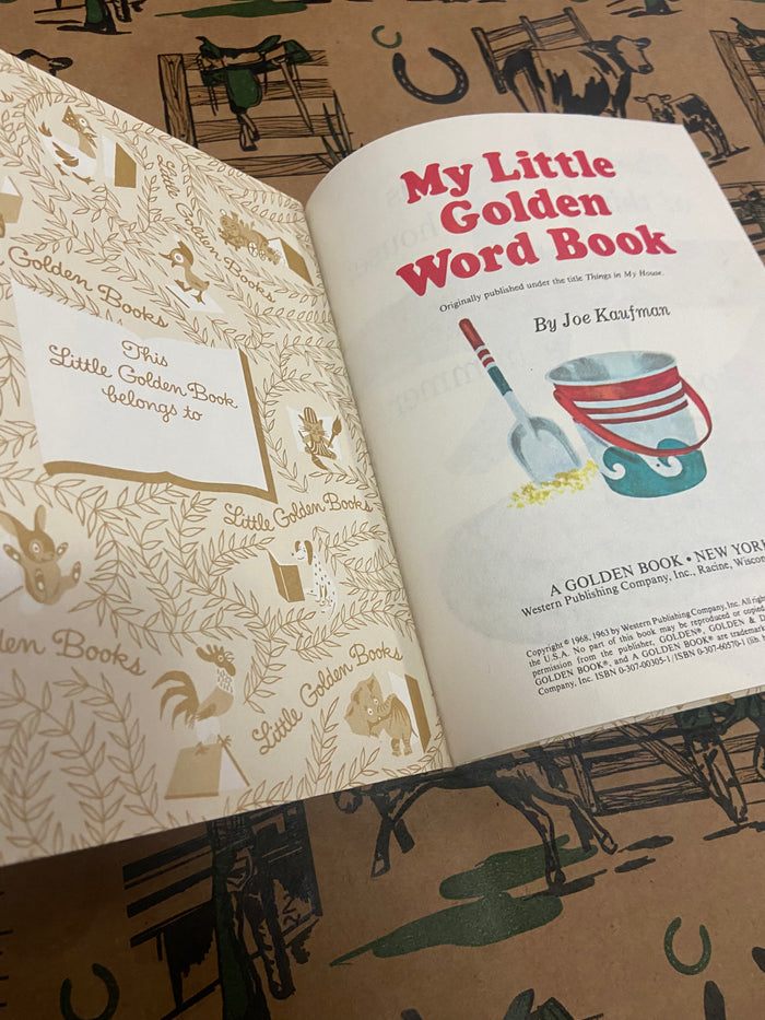 Vintage Little Golden Book - My Little Golden Word Book - Deer Creek Mercantile