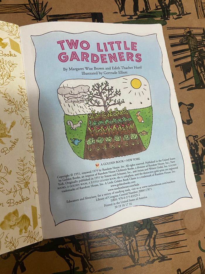 Vintage Little Golden Book - Two Little Gardeners - Deer Creek Mercantile