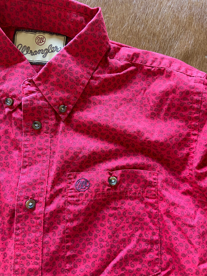 Vintage Wrangler Red Paisley Shirt *Youth Girls XXL - Deer Creek Mercantile