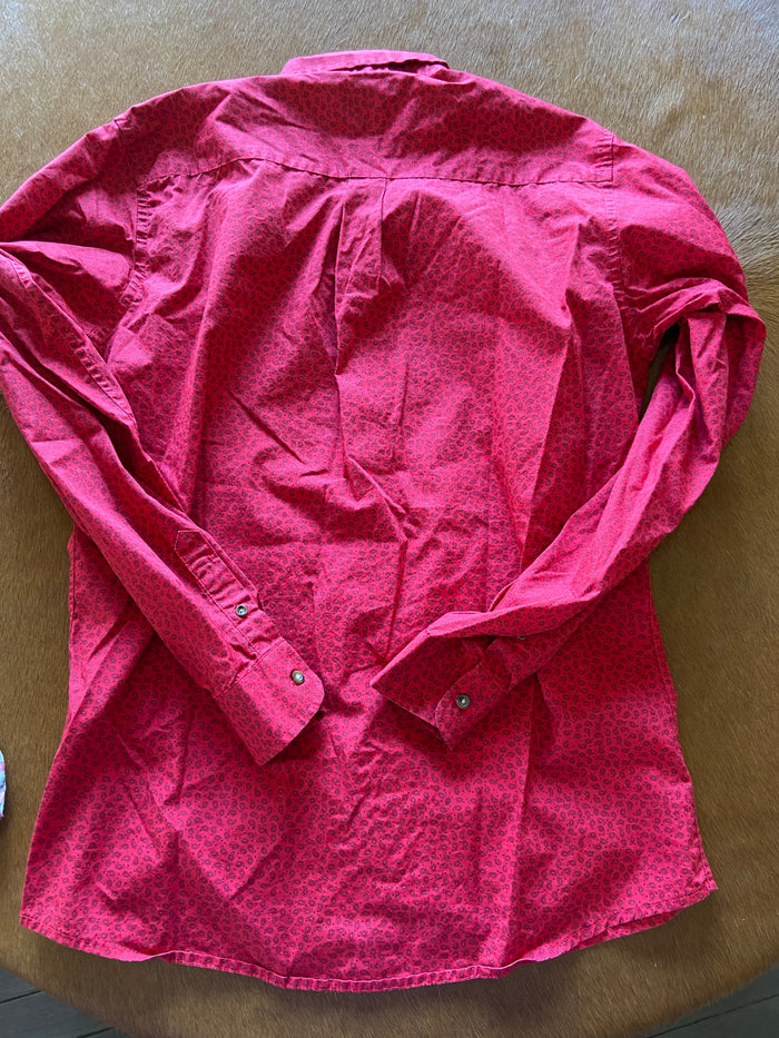 Vintage Wrangler Red Paisley Shirt *Youth Girls XXL - Deer Creek Mercantile