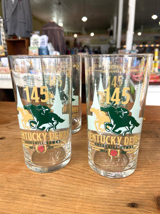 2019 Kentucky Derby Glasses Set/4 - Deer Creek Mercantile