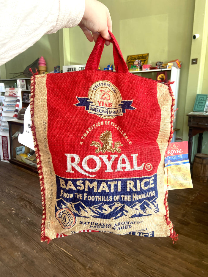 Vintage Feed Sack Tote Bag - Deer Creek Mercantile