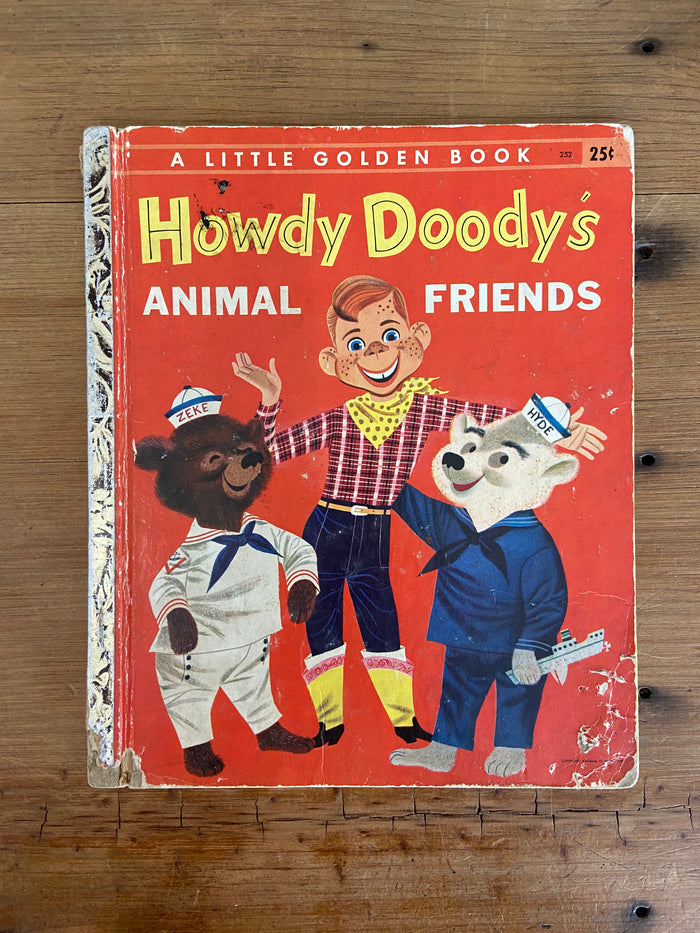 Vintage Little Golden Book Howdy Doody's Animal Friends, Letter A, First Edition - Deer Creek Mercantile