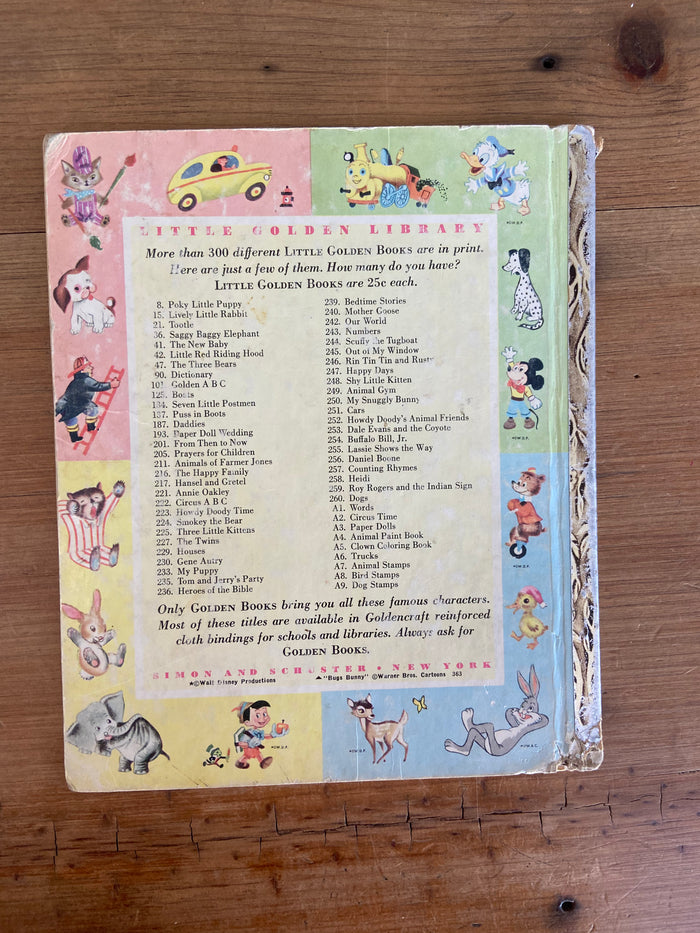 Vintage Little Golden Book Howdy Doody's Animal Friends, Letter A, First Edition - Deer Creek Mercantile