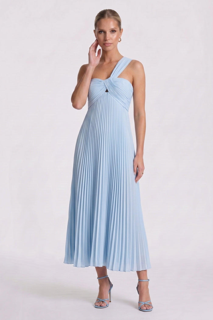 A-Line Ankle Length Chiffon Wedding Guest Dress CG0324