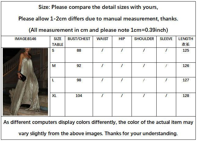 A-Line Floor Length Bronzing Fabric Wedding Guest Dress 907613533835