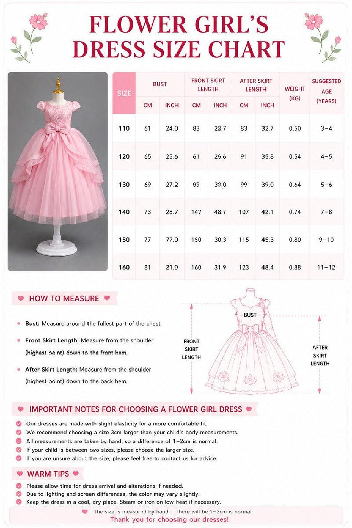 A-Line Round Neck Cap Sleeve Floor Length Ruffled Tulle Flower Girl Dresses 1028258095884