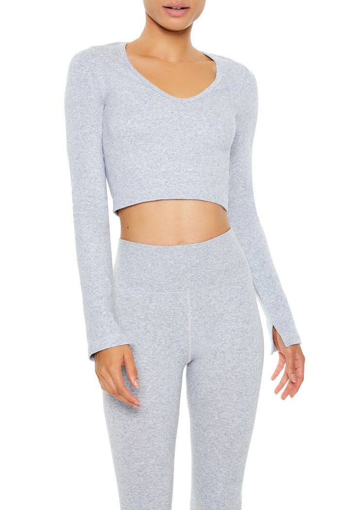 Active Seamless V-Neck Crop Top