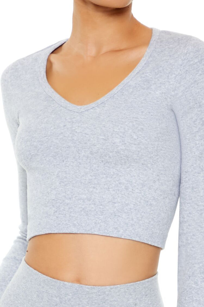Active Seamless V-Neck Crop Top