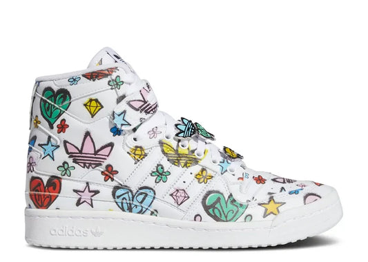 adidas Forum 84 Hi Jeremy Scott Monogram Graffiti (No Box)