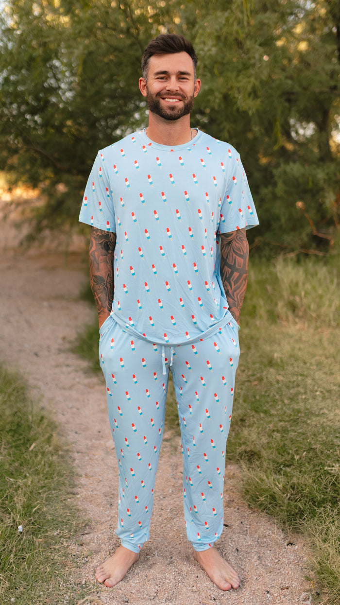 Adult Jogger Set In Blue Popsicles