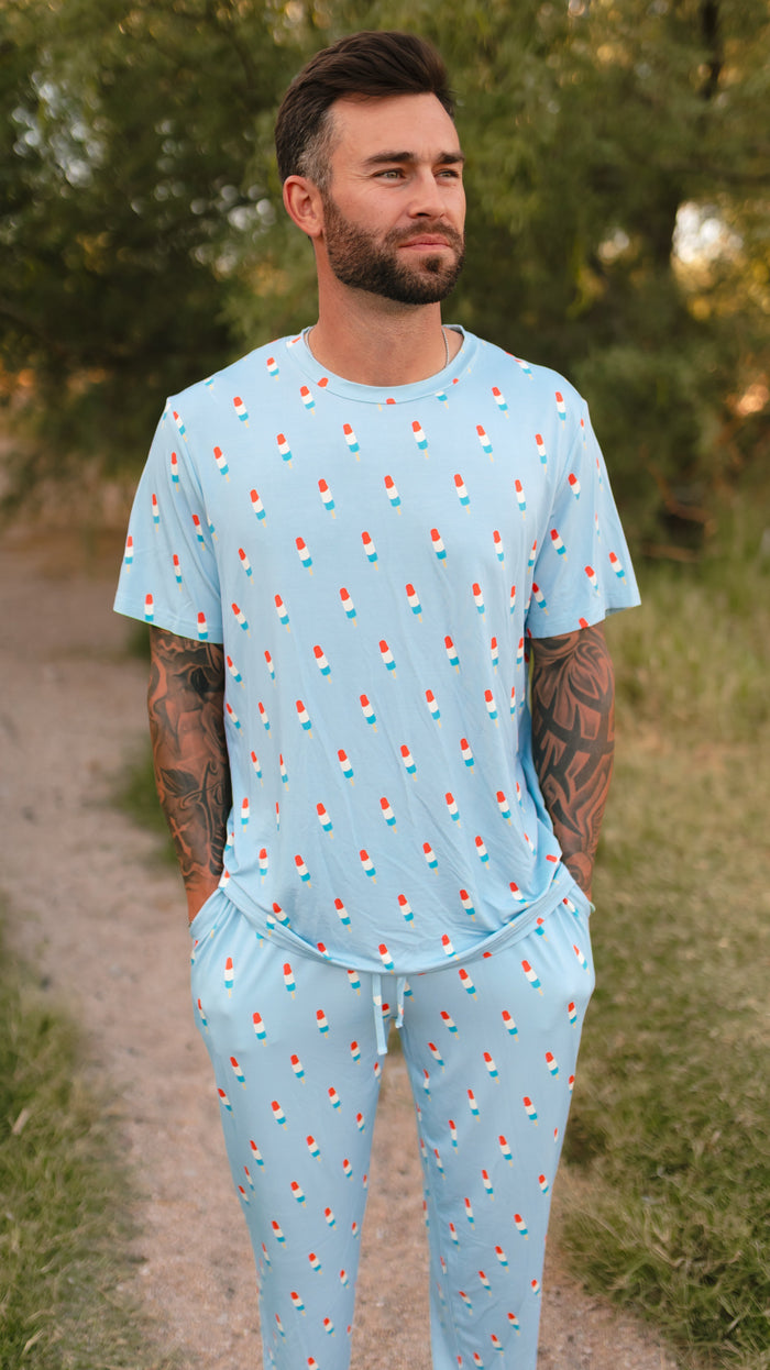 Adult Jogger Set In Blue Popsicles