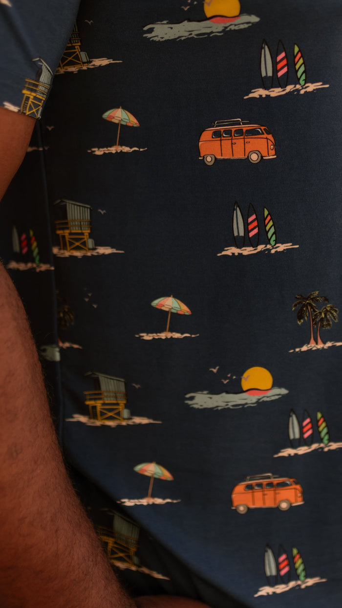 Adult Jogger Set In Summer Beach