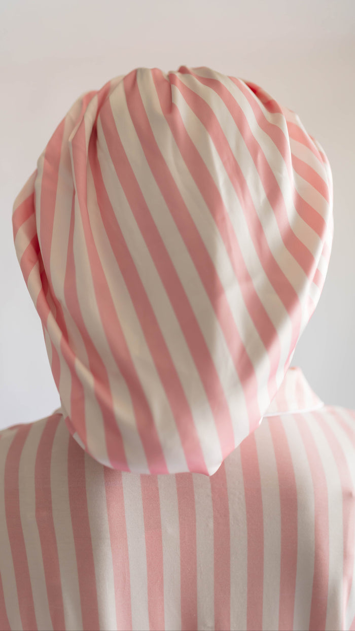 Adult Satin Bonnet in Poppy