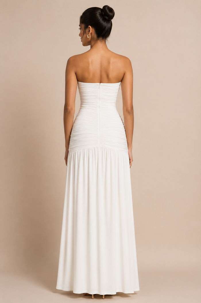 Aelix Maxi Dress - White