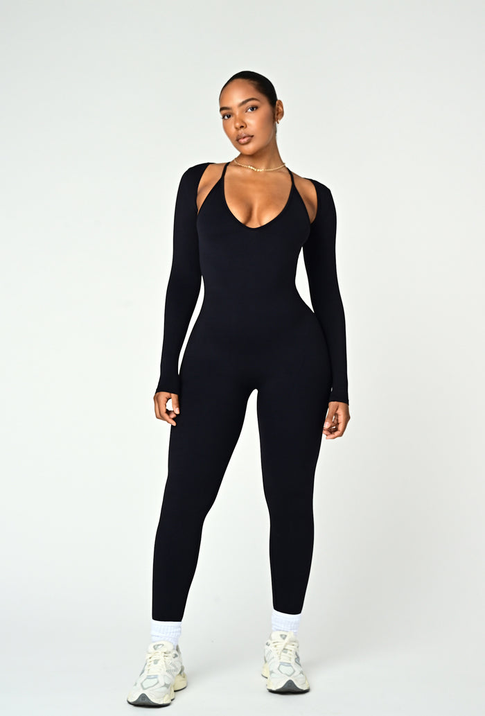 Align Long Sleeve Crop Top - Black