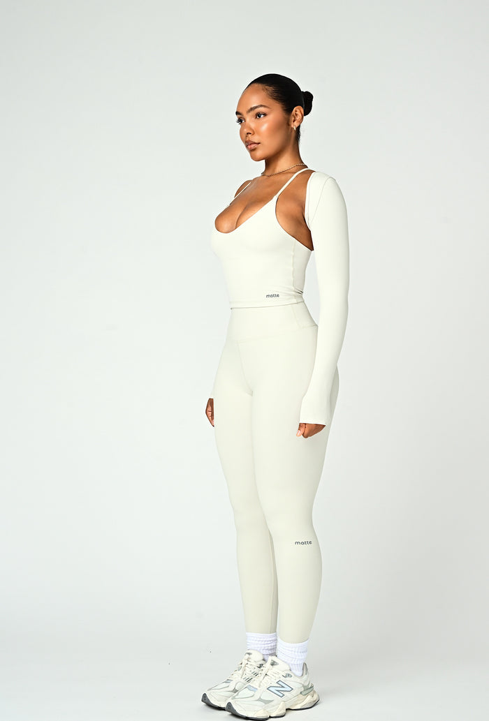 Align Long Sleeve Crop Top - Vanilla