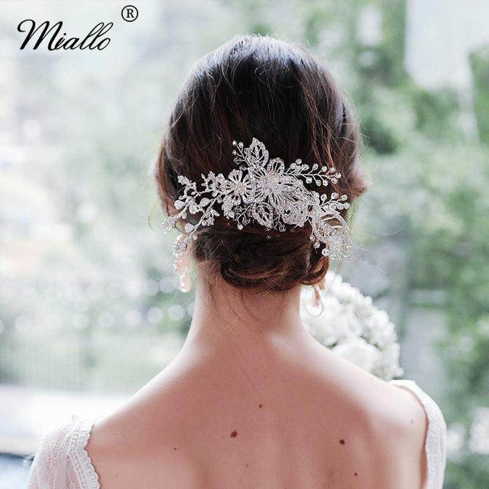 Alloy flower comb Hand drill comb 592299716948 - COCOMELODY