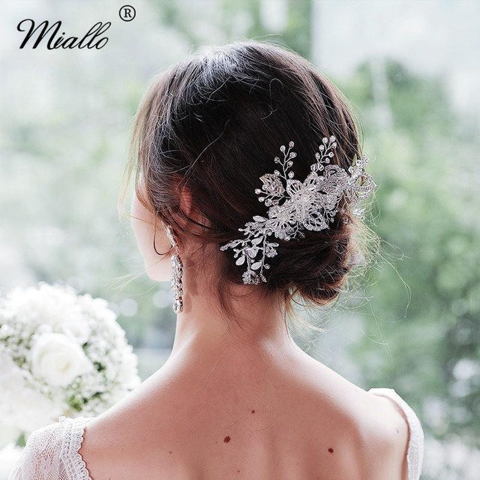Alloy flower comb Hand drill comb 592299716948 - COCOMELODY
