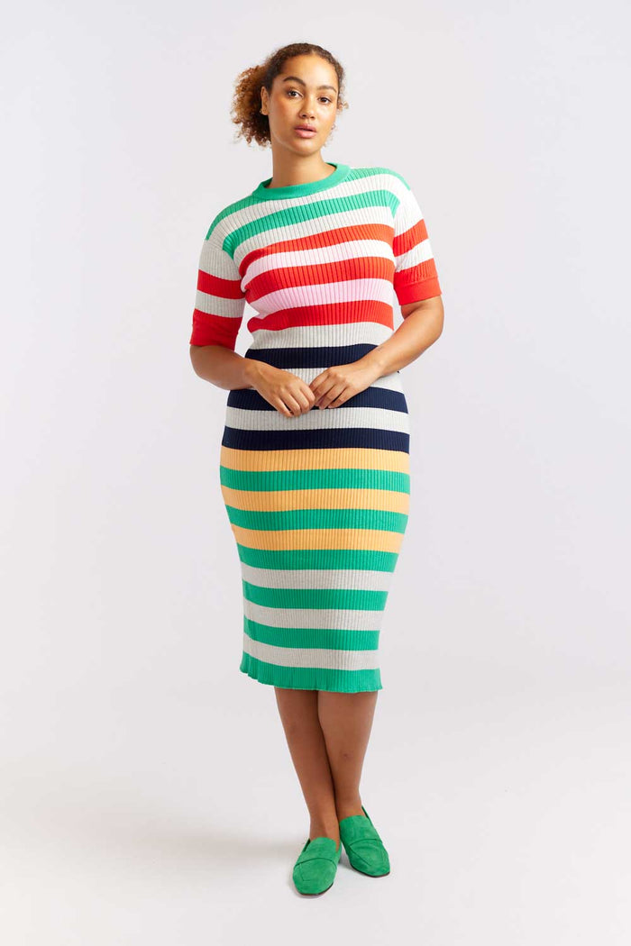 Allsorts Knit Dress - Emerald