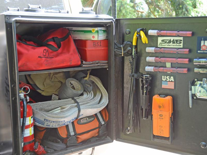 Aluminess Storage Box Shelf (with the Tool) - Campervan HQ