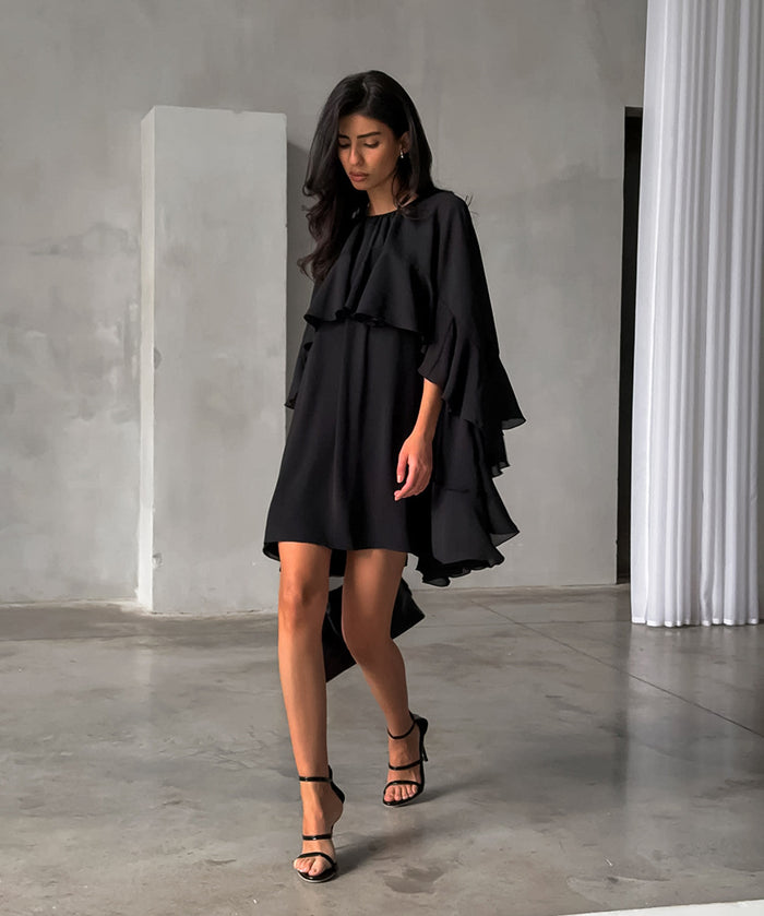 Amaya Mini Dress - Black