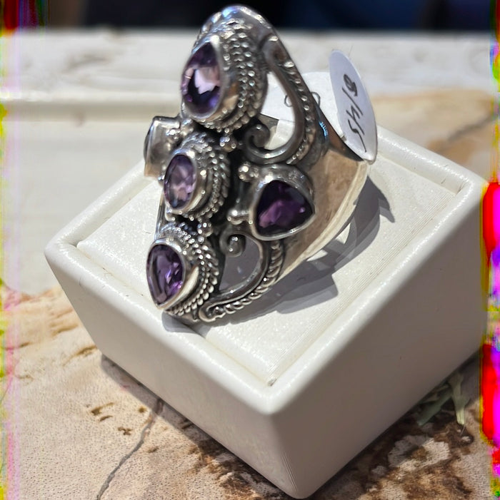 Amethyst Ring sz 8