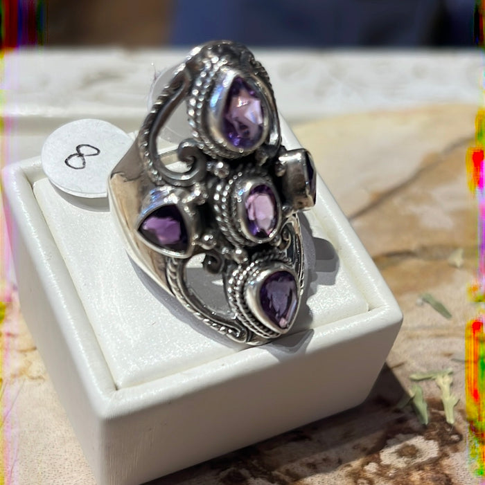 Amethyst Ring sz 8