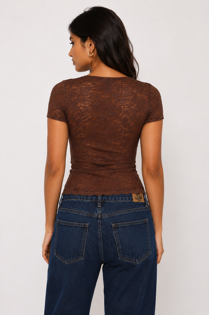 Amira Top - Brown