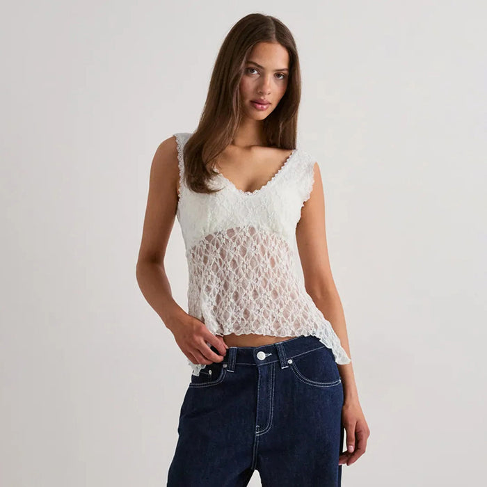Angel Lace Top  - White
