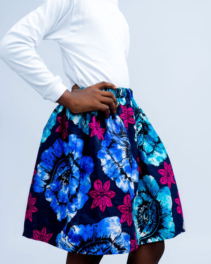 Ansi Girls' Skirt in African Print