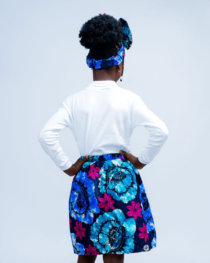 Ansi Girls' Skirt in African Print